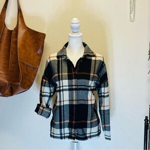 Madewell | Ex-Boyfriend Bromley Cotton Plaid Shirt | XS'